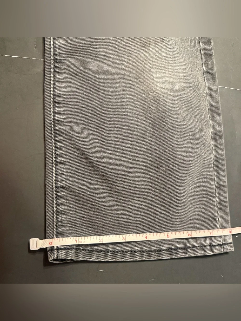 Old Navy Baggy Wide Leg Black High Rise Size 7 Girls Jeans